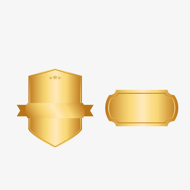 烫金促销标签组合免抠