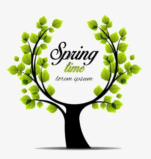 春天树木圆环边框高清免扣素材免抠 春天树木圆环边框高清免扣素材免抠