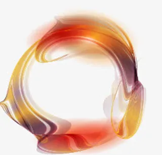 矢量不规则圆环免抠