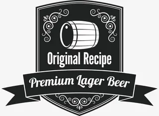 啤酒标签图片免抠