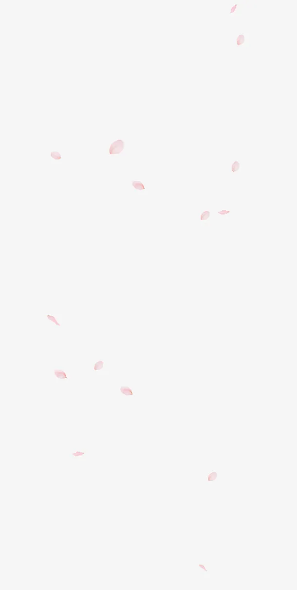 樱花花瓣红色花瓣免抠