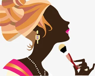 都市丽人头像矢量图免抠