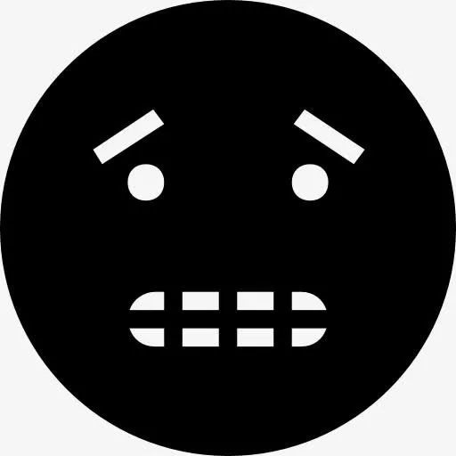 担心黑着脸图标免抠