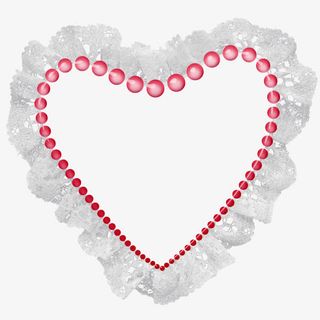 情人节心形边框装饰素材免抠