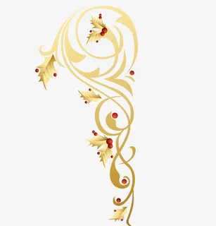 金色花纹免抠