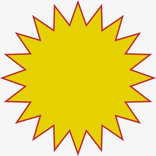 黄色爆炸图案免抠