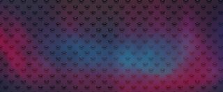 蓝色渐变卡通小熊底纹banner背景高清