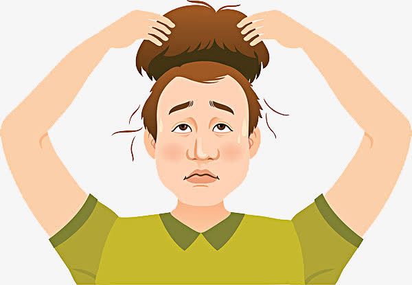 戴假发的男子免抠