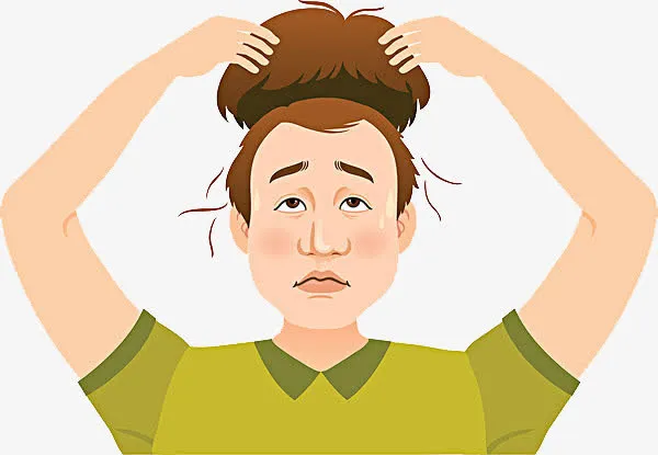 戴假发的男子免抠
