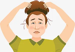 戴假发的男子免抠