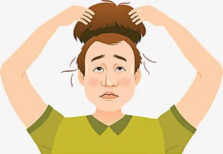 戴假发的男子免抠