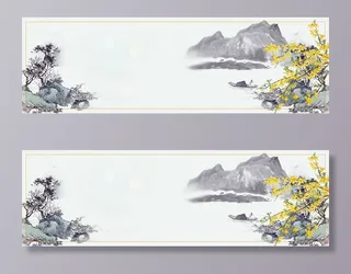 中国风春天banner背景图高清