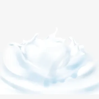溅起的奶花波浪免抠