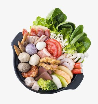 火锅里的配菜免抠