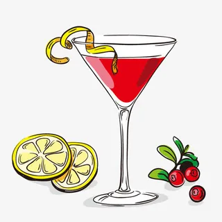 手绘水彩夏日饮品免抠