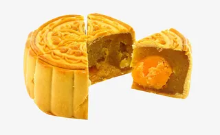 切开的月饼免抠