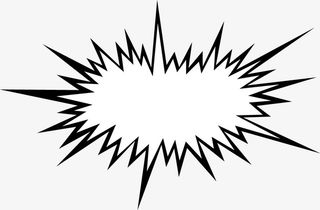 手绘黑色卡片免抠