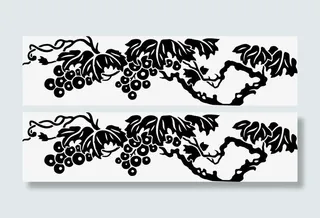 传统古典花纹素材免抠