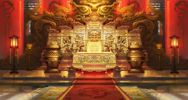 游戏里的金色大殿免抠