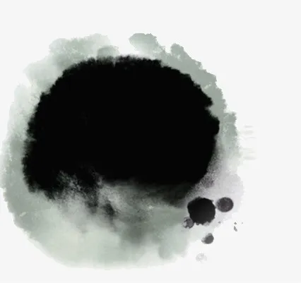 水墨圈免扣透明png高清图片免抠