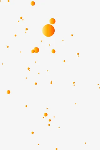 橙色圆点漂浮免抠