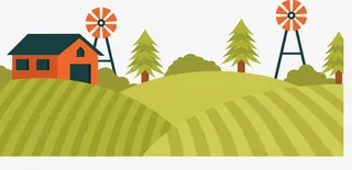 卡通版农田免抠