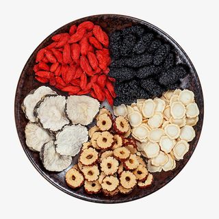 人参五宝茶实拍素材免抠