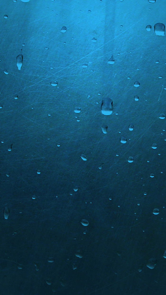 蓝色水珠水滴下雨H5背景高清
