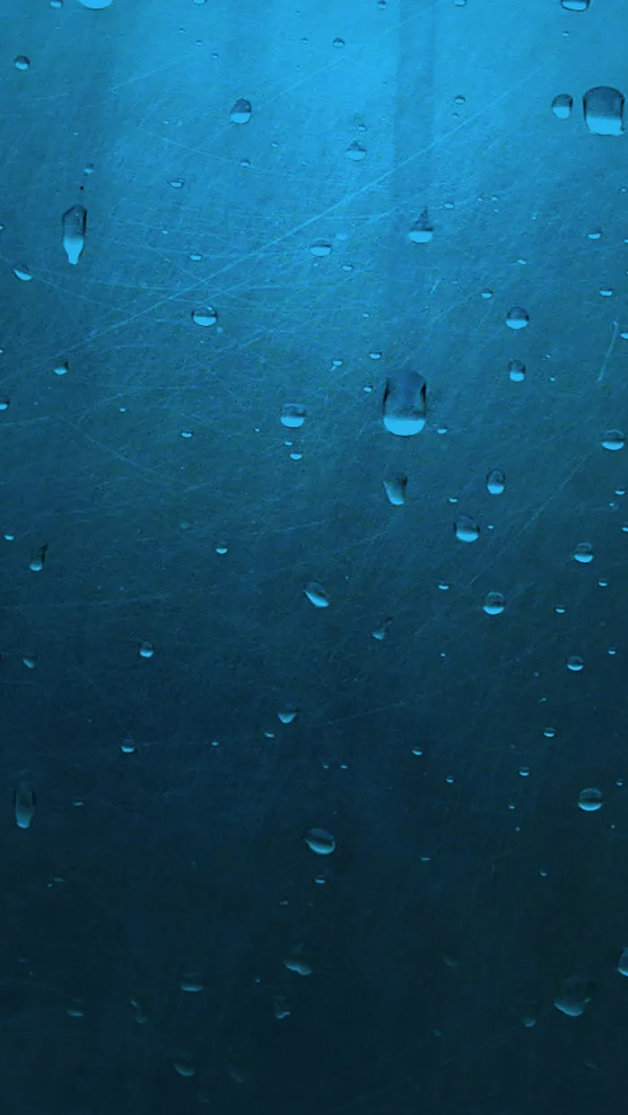 蓝色水珠水滴下雨H5背景高清