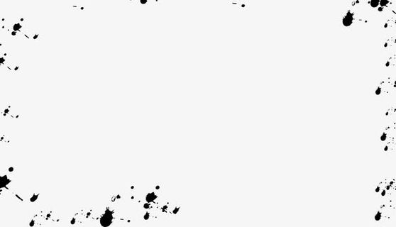 斑驳的水墨点免抠