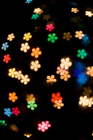 五彩心形彩色光环免抠