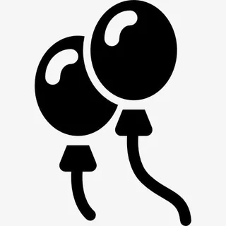 两个气球图标免抠