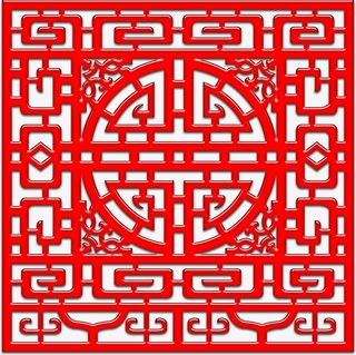 中国红 中国风 边框免抠