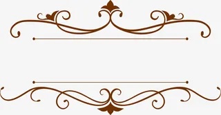 卡通棕色框框免抠