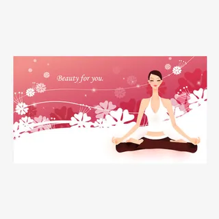 手绘图案时尚女性免抠