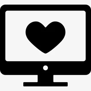 电脑屏幕的心图标免抠