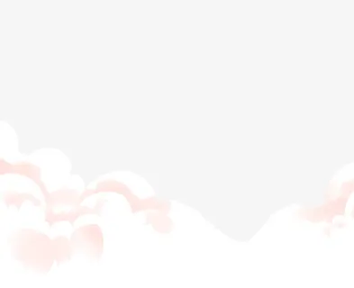 祥云手绘元素，简约免抠