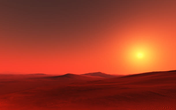 高清夕阳红背景壁纸