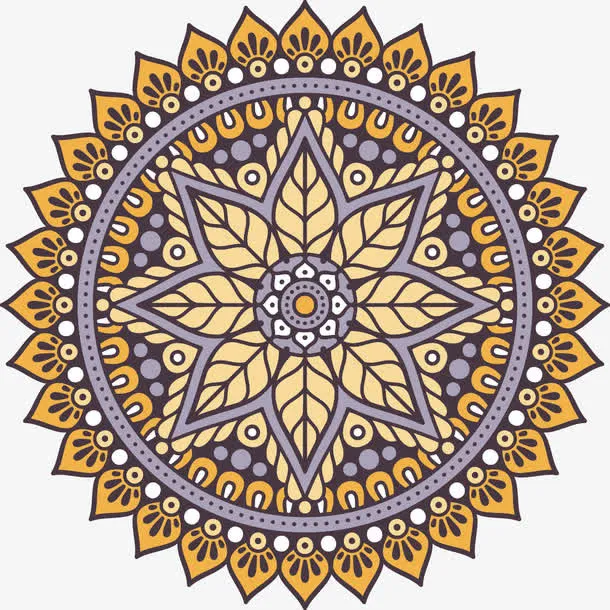 怀旧复古花纹底纹矢量素材免抠