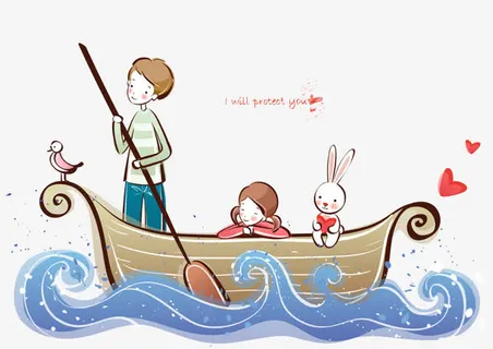 恋人船免抠 恋人船免抠