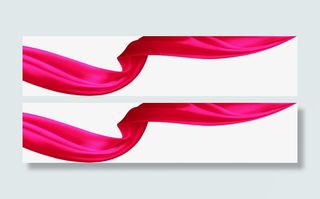 枚红色带子美容院图片免抠