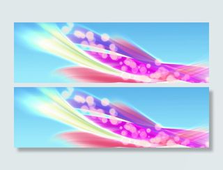 蓝紫色渐变玄幻浪漫背景高清