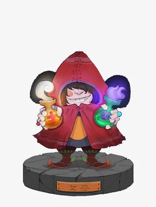 狼人杀女巫设计免抠