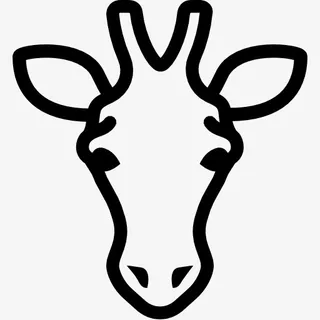 动物长颈鹿图标免抠