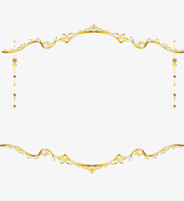 欧式花纹边框免抠