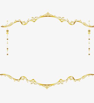 欧式花纹边框免抠