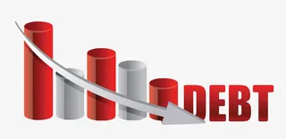 手绘圆柱图表箭头免抠