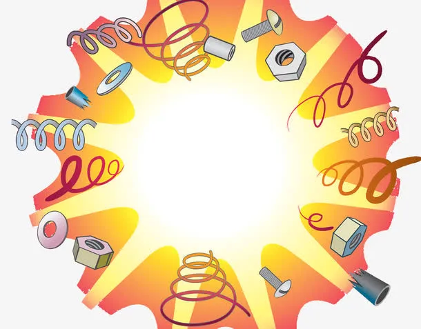 物理碰撞实验漫画免抠