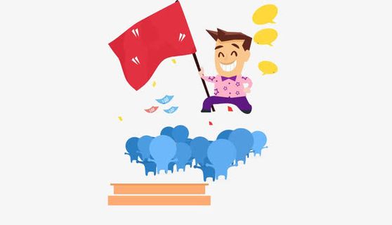 号召领导的卡通形象免抠