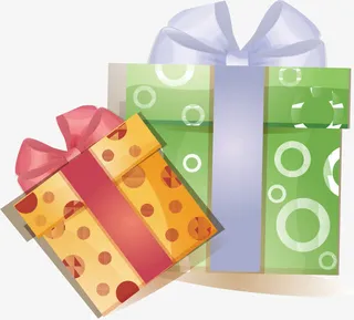 手绘精美礼盒免抠